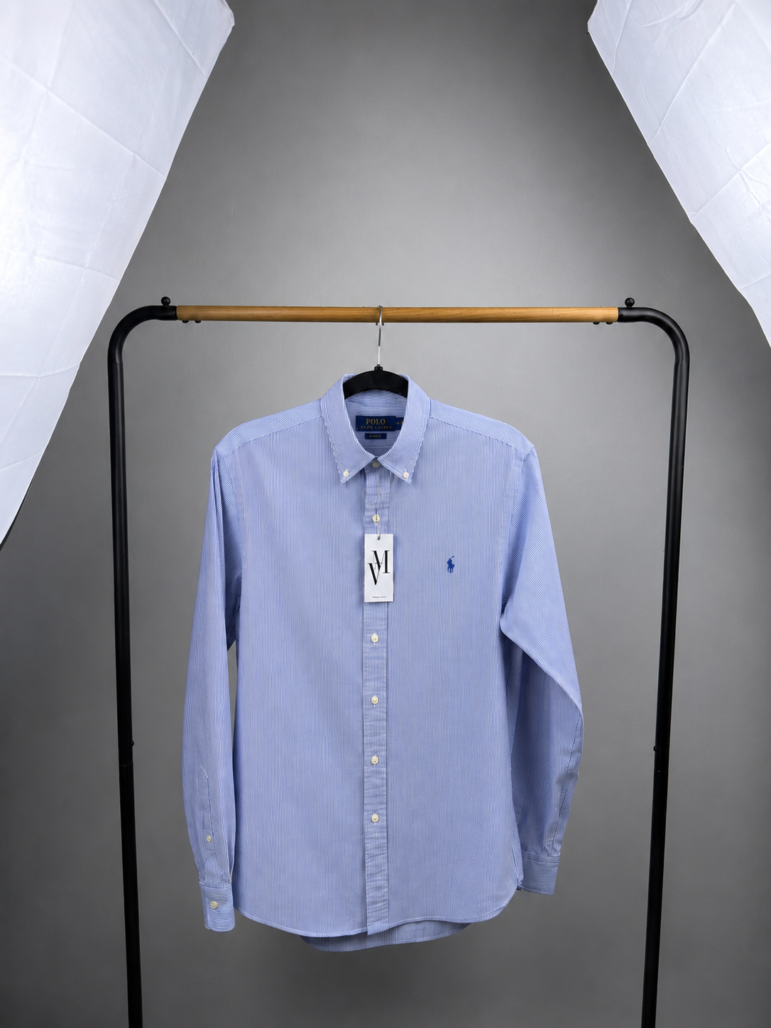 Maison Vallin|Chemise Ralph Lauren—Rayure Azur