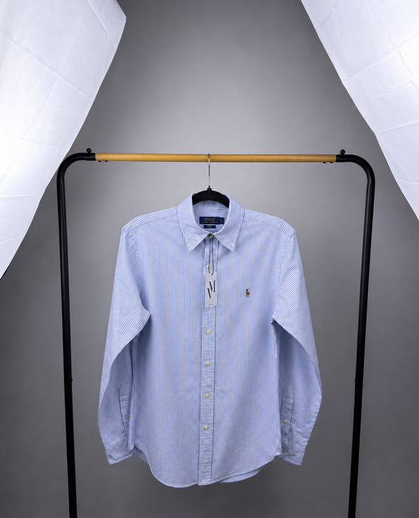 Maison Vallin|Chemise Ralph Lauren—Rayure Bleu horizon