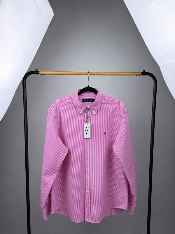 Maison Vallin|Chemise Ralph Lauren—Rayure rose Riviera