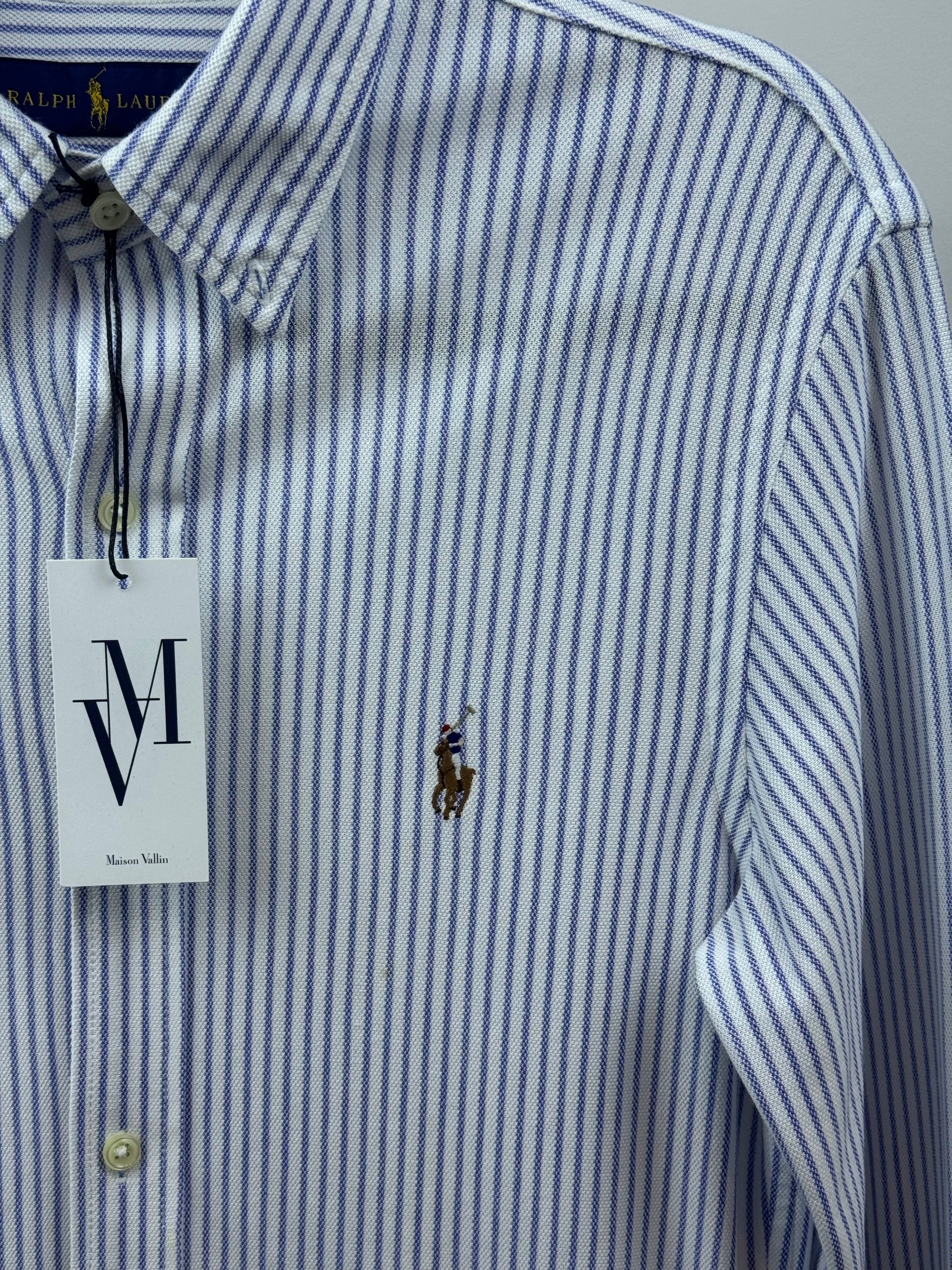 Maison Vallin|Chemise Ralph Lauren—Rayure matin Bleu