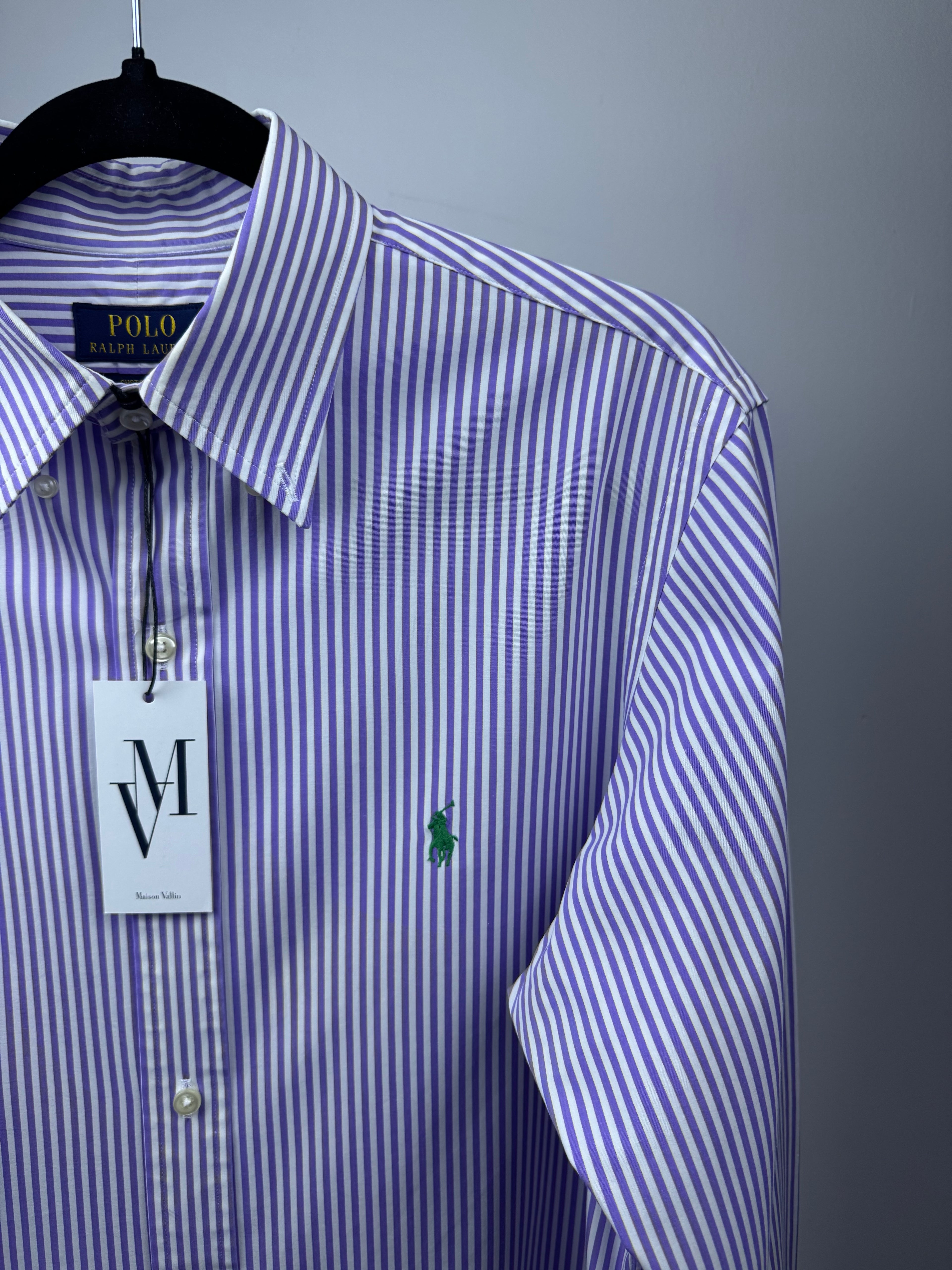 Maison Vallin|Chemise Ralph Lauren—Rayure violette Perle