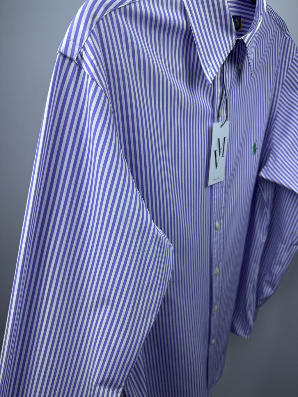 Maison Vallin|Chemise Ralph Lauren—Rayure violette Perle