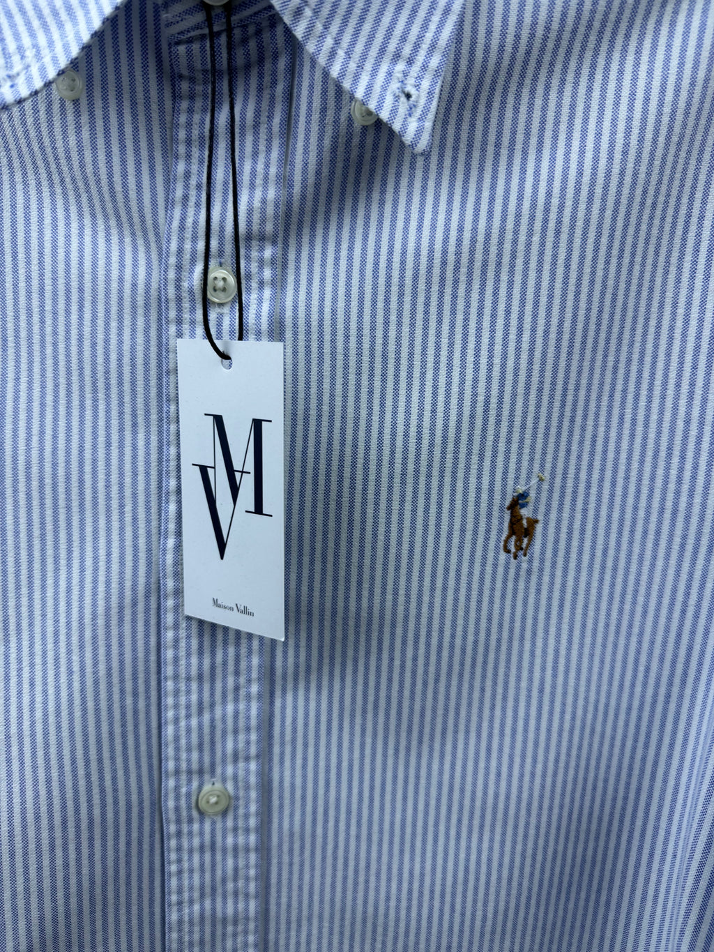 Maison Vallin|Chemise Ralph Lauren—Rayure Bleu horizon