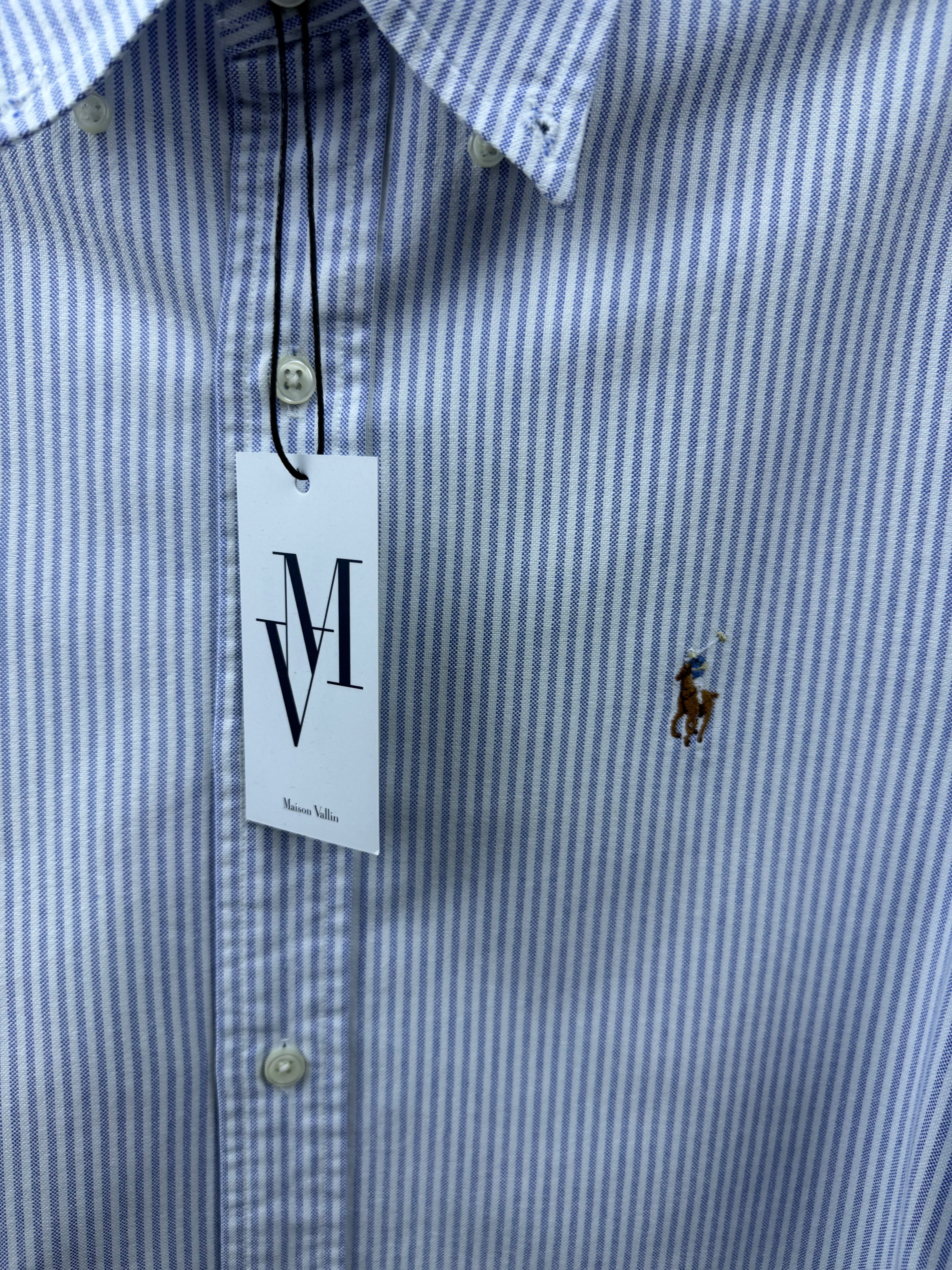 Maison Vallin|Chemise Ralph Lauren—Rayure Bleu horizon