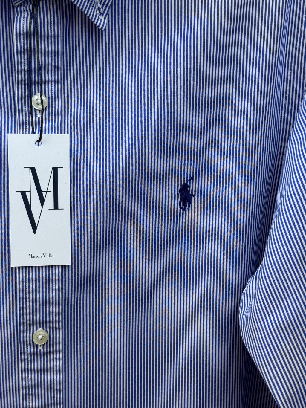 Maison Vallin|Chemise Ralph Lauren—Rayure Azur