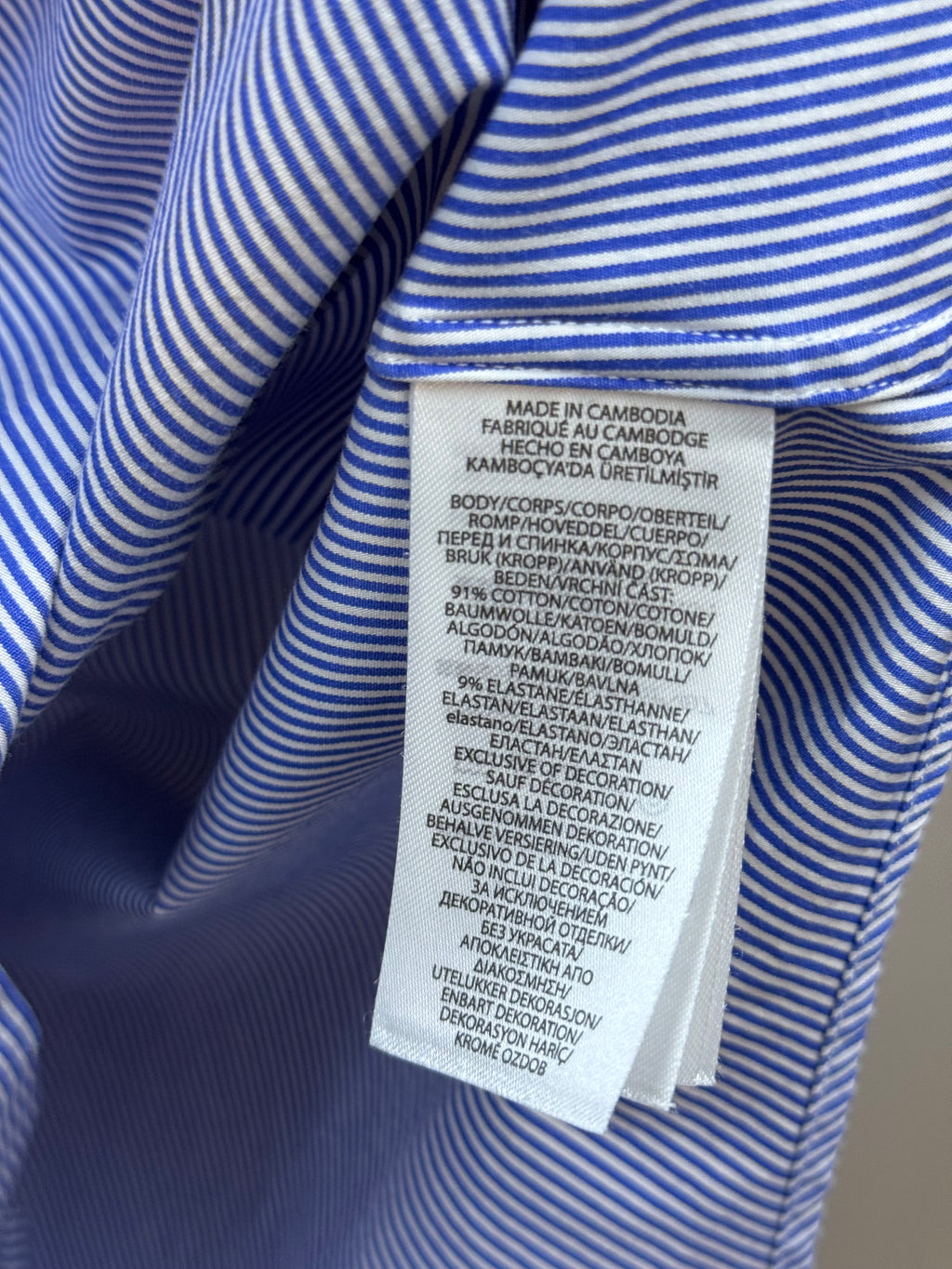Maison Vallin|Chemise Ralph Lauren—Rayure Azur