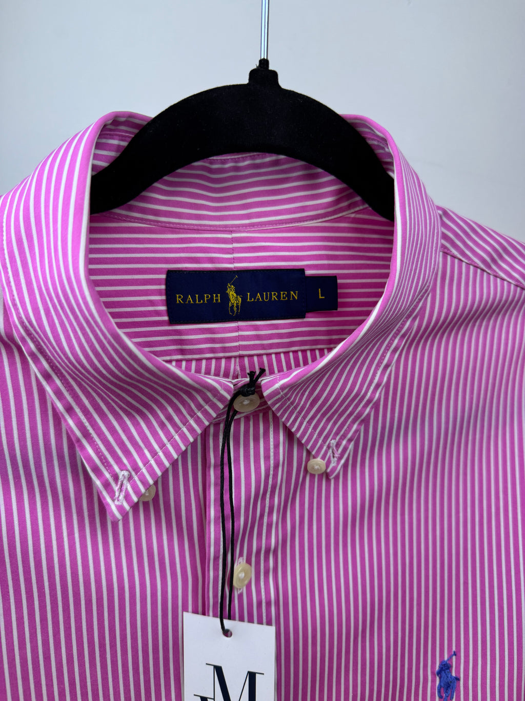 Maison Vallin|Chemise Ralph Lauren—Rayure rose Riviera