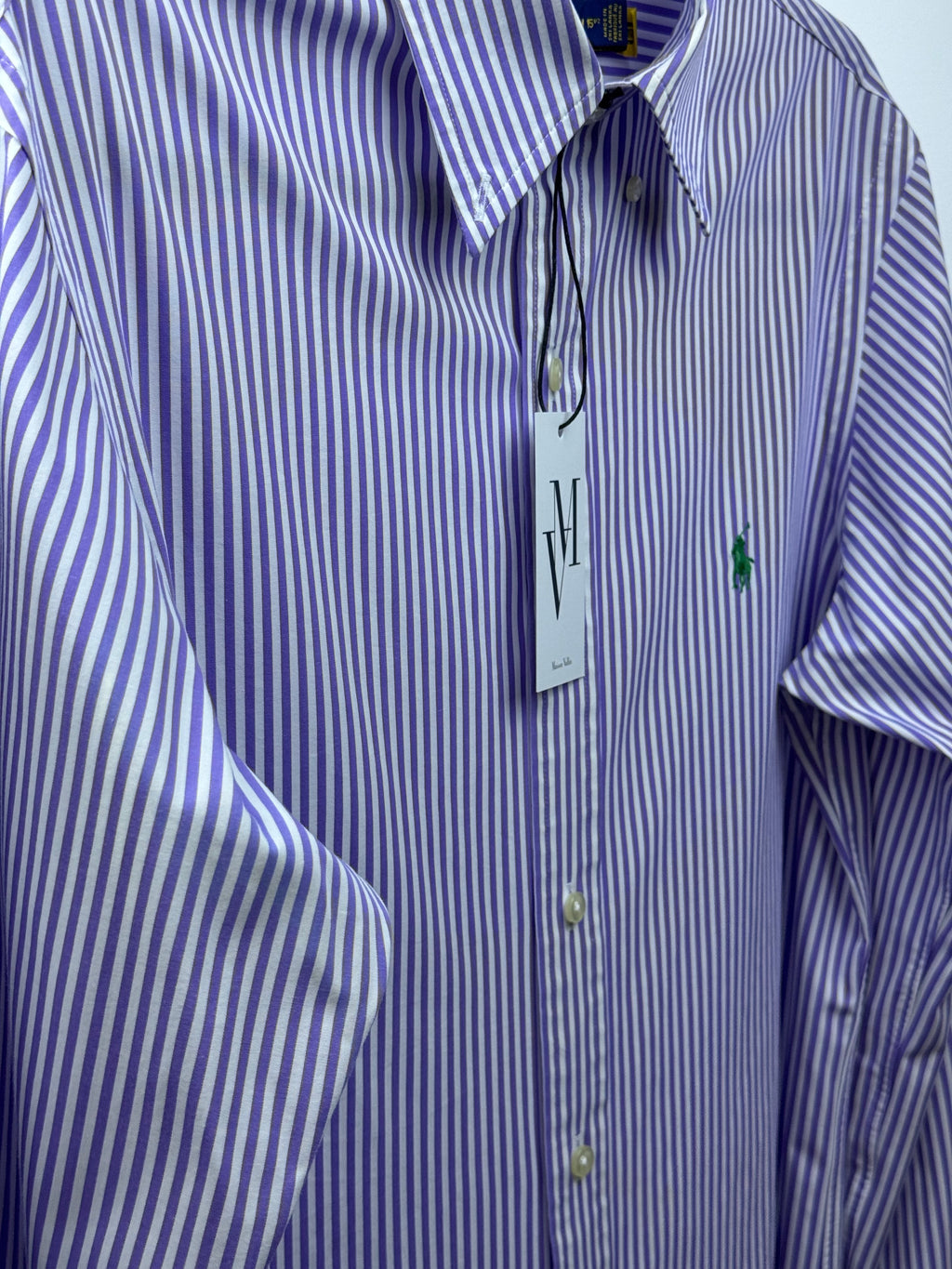 Maison Vallin|Chemise Ralph Lauren—Rayure violette Perle