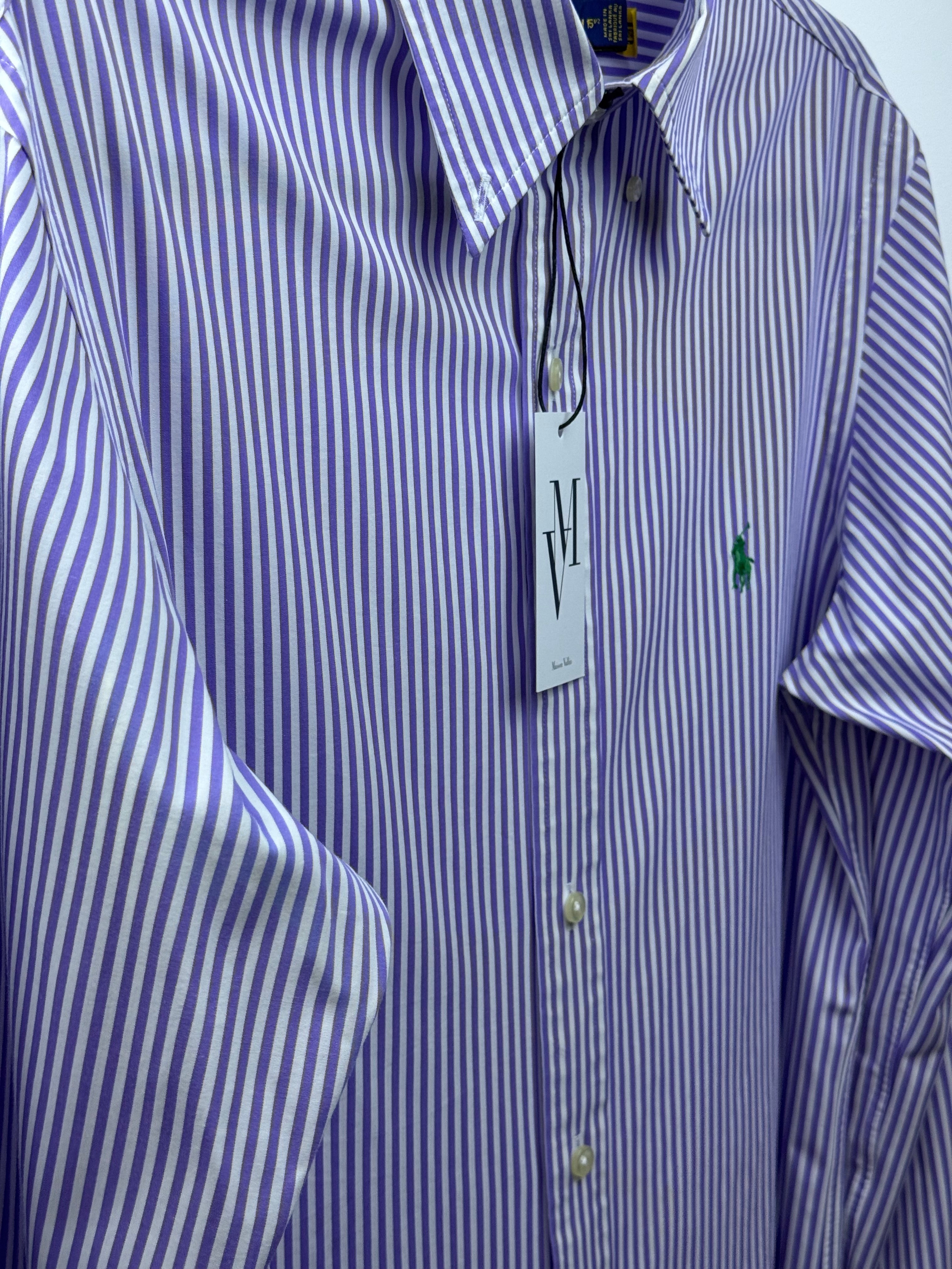 Maison Vallin|Chemise Ralph Lauren—Rayure violette Perle