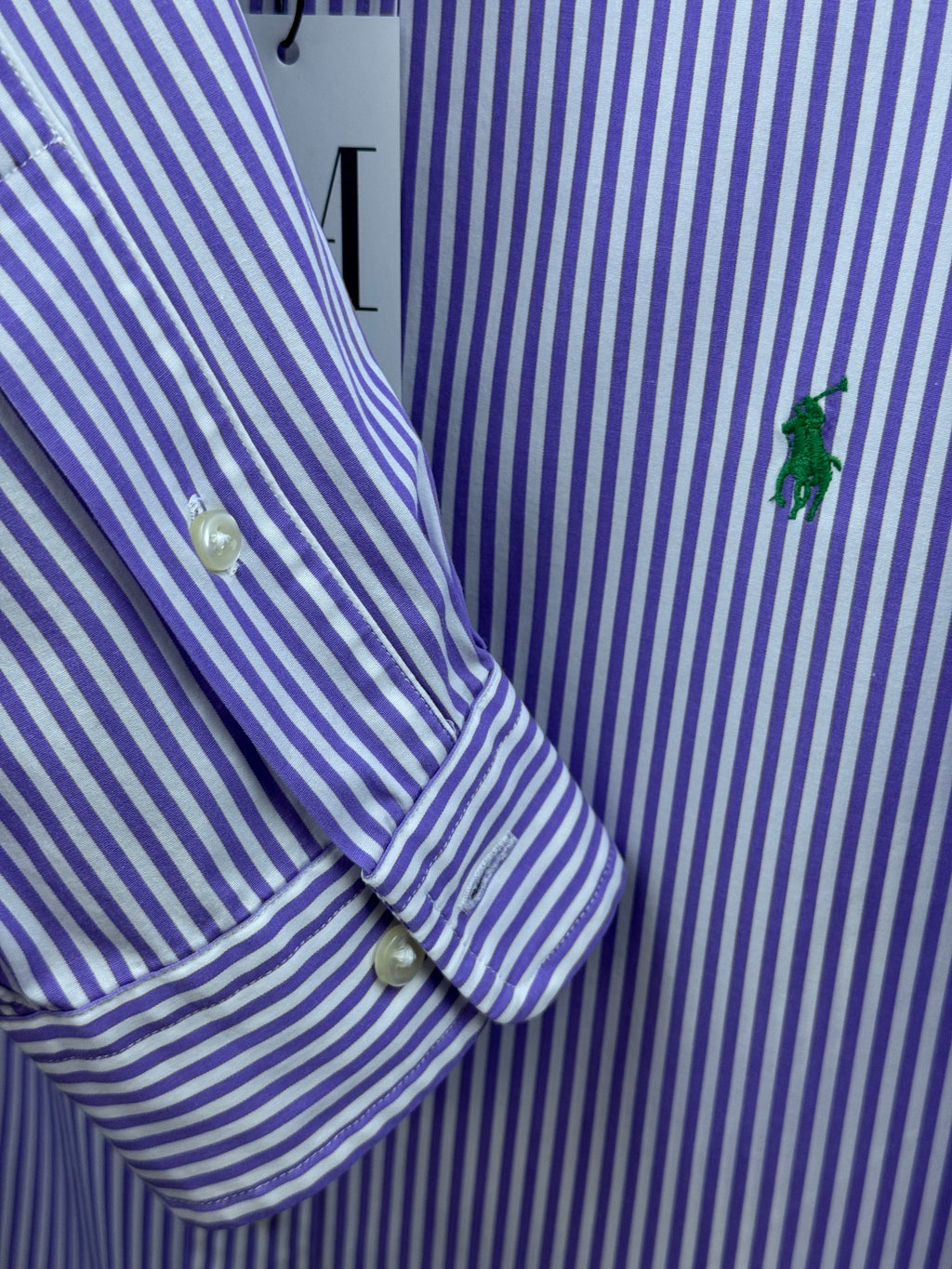 Maison Vallin|Chemise Ralph Lauren—Rayure violette Perle