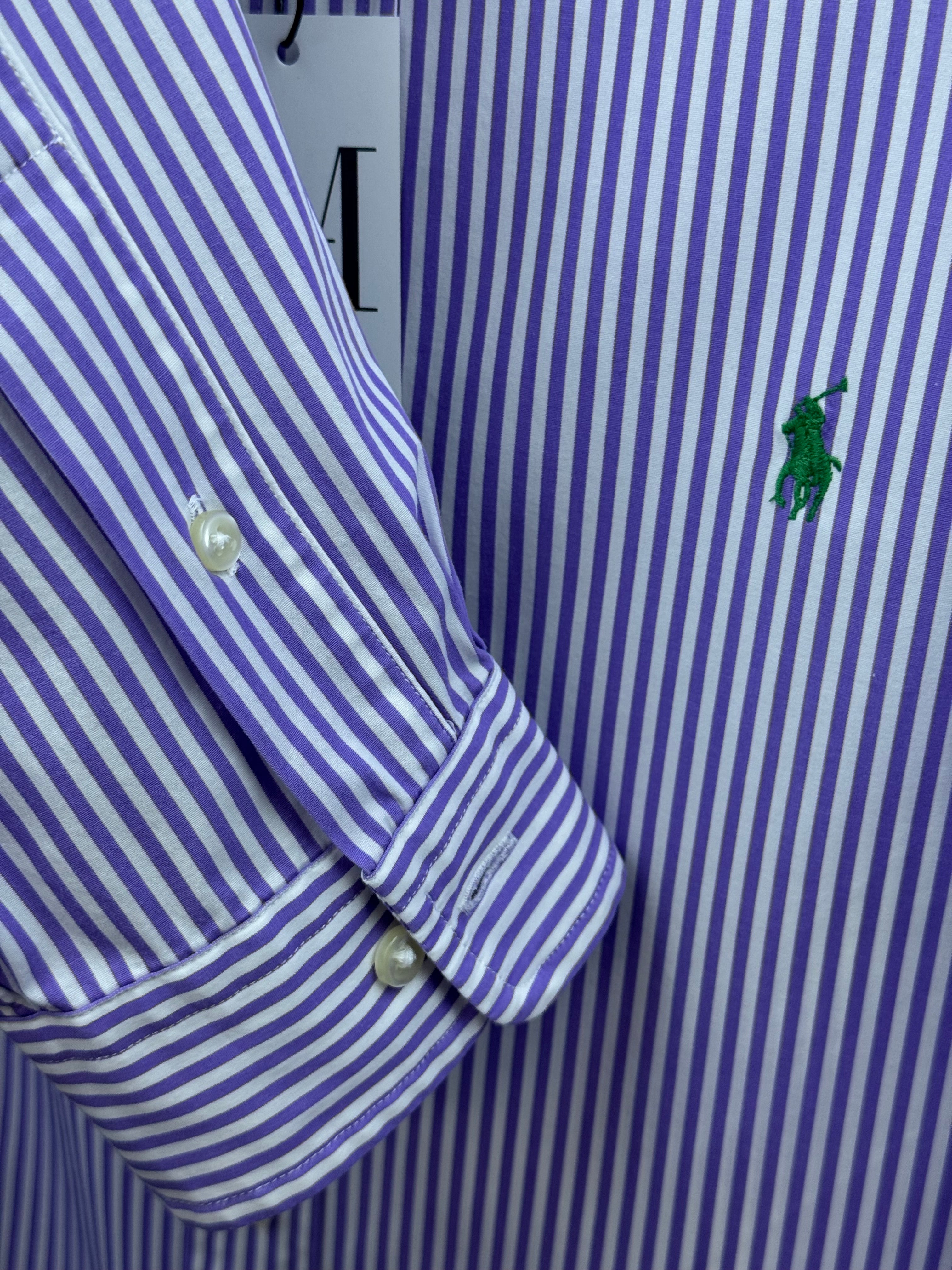 Maison Vallin|Chemise Ralph Lauren—Rayure violette Perle