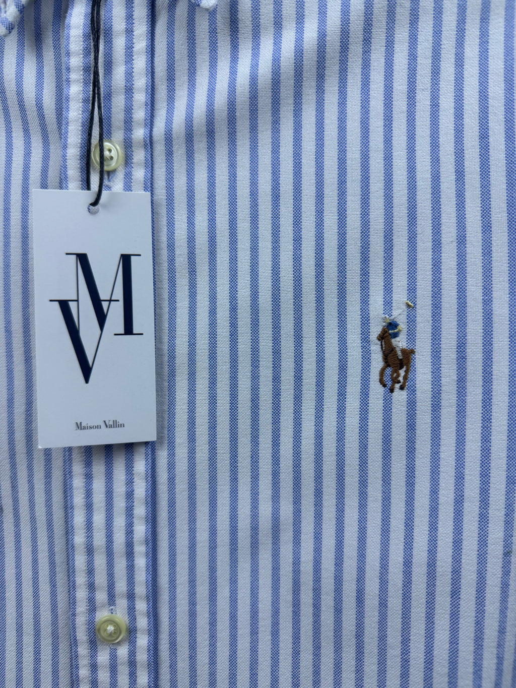 Maison Vallin|Chemise Ralph Lauren—Rayure Ciel