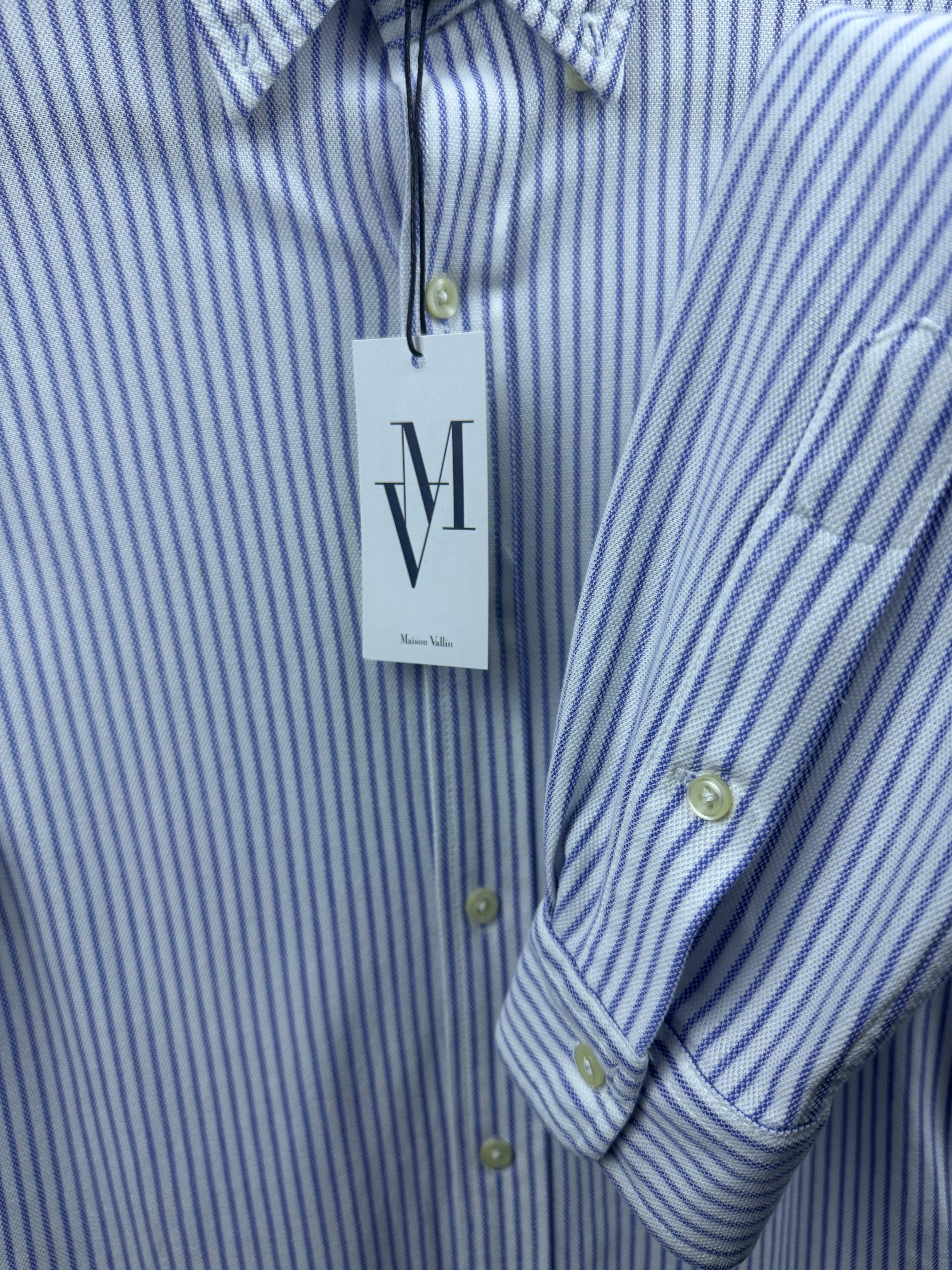 Maison Vallin|Chemise Ralph Lauren—Rayure matin Bleu
