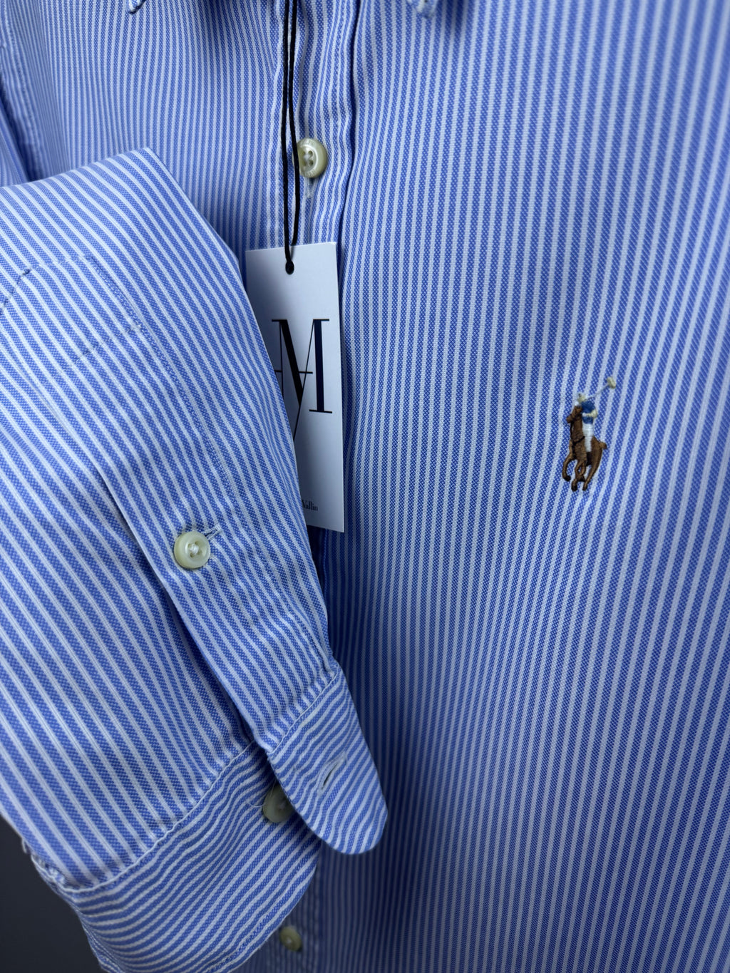 Maison Vallin|Chemise Ralph Lauren—Rayure Riviera Céleste